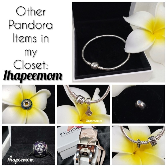 Pandora Charm Rose Spacer Authentic .925 - Picture 2 of 7